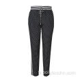 Pantalon en rayonne imprimé vintage pour femme